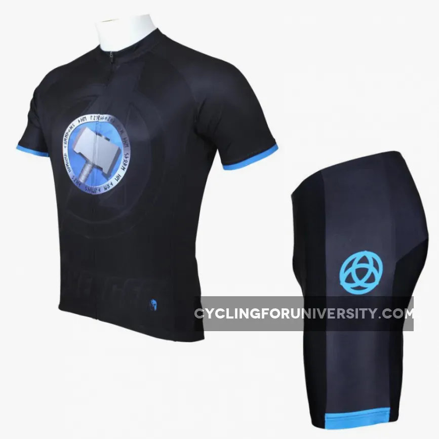 Thor’s Hammer Men's Cycling Jersey Marvel Comics Super Hero jerseys NO.042