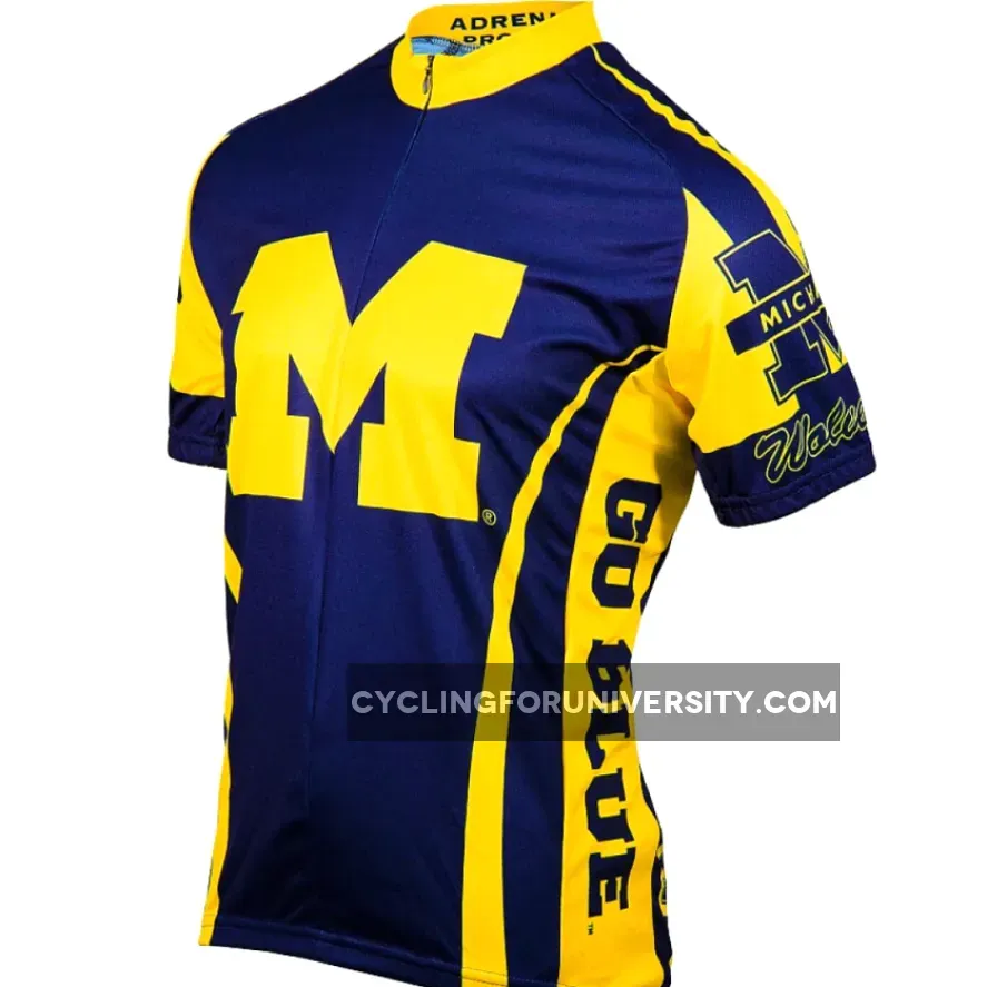 Michigan University Wolverines Cycling Jersey